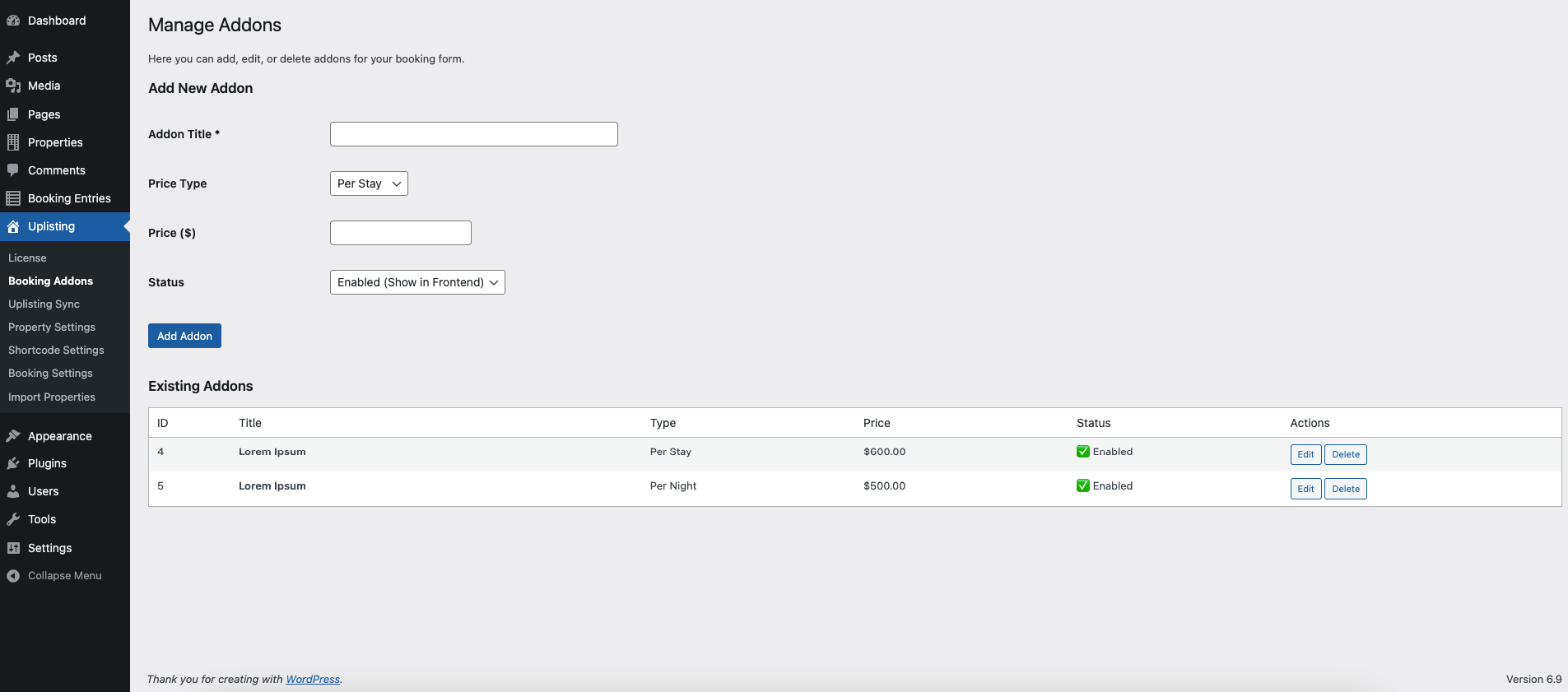 Uplisting WordPress Connector Pro