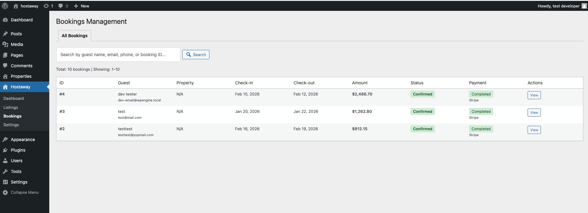 Hostaway WordPress Connector Pro