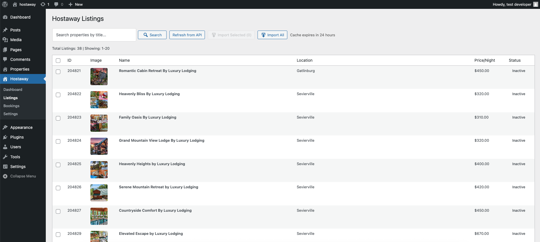 Hostaway WordPress Connector Pro