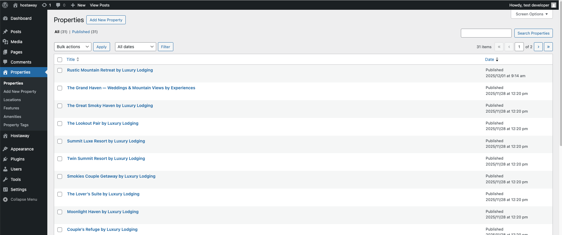 Hostaway WordPress Connector Pro