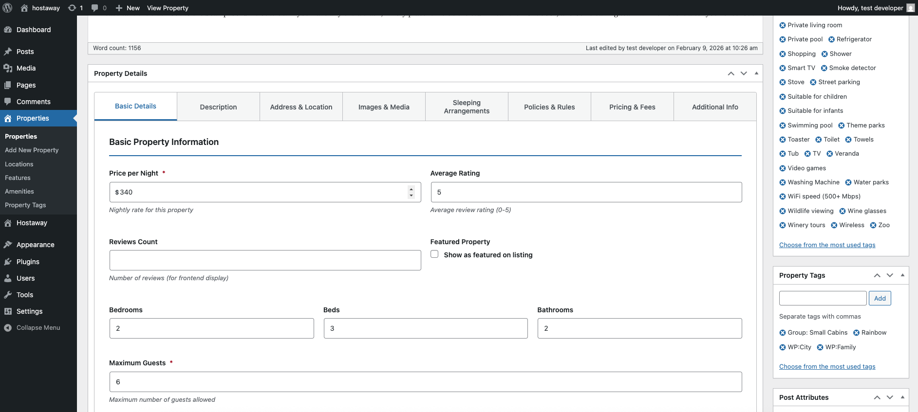 Hostaway WordPress Connector Pro